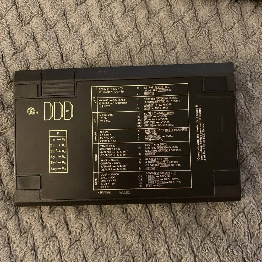 Hewlett Packard HP 12C Dark Brown/Gold Programmable Scientific Calculator